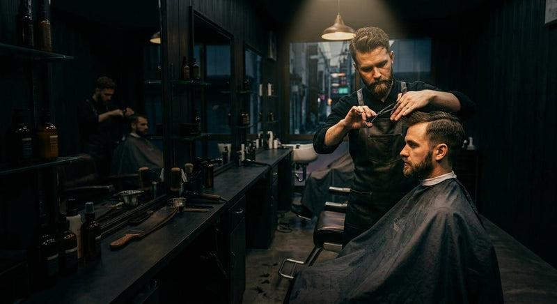 Interior da barbearia